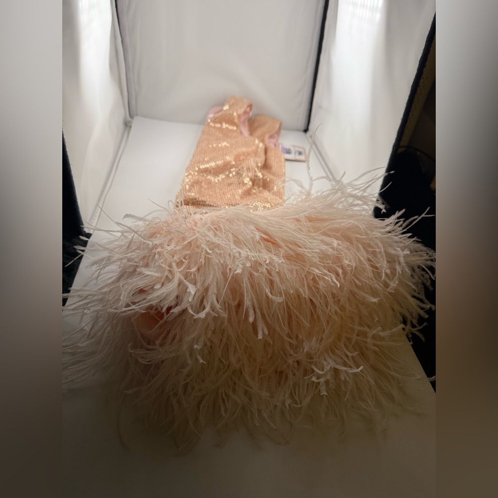 Sparkling Gold and Pink Kids Costume/Holiday Dress - Picture 7 of 8